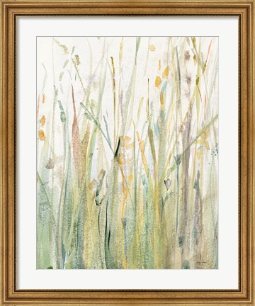 Framed Spring Grasses I Crop Print