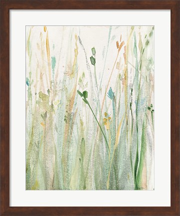 Framed Spring Grasses II Crop Print