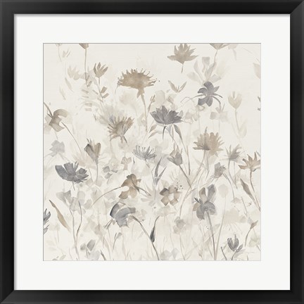 Framed Garden Shadows III Print