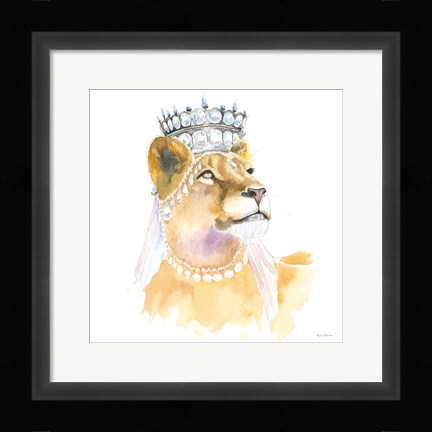 Framed Jungle Royalty II Crop Print