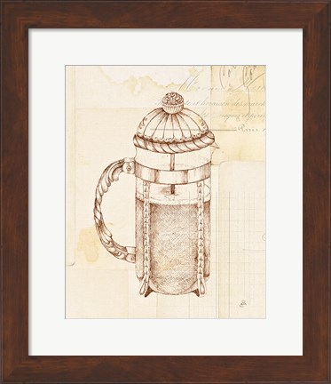 Framed Authentic Coffee II Print