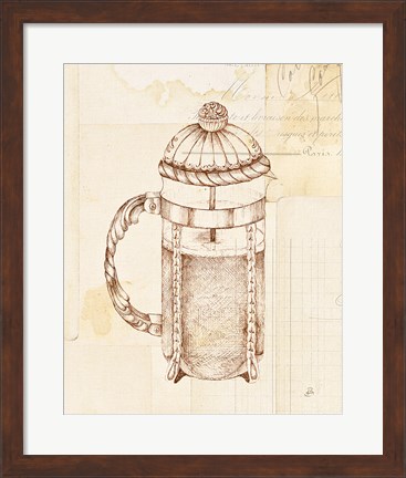 Framed Authentic Coffee II Print
