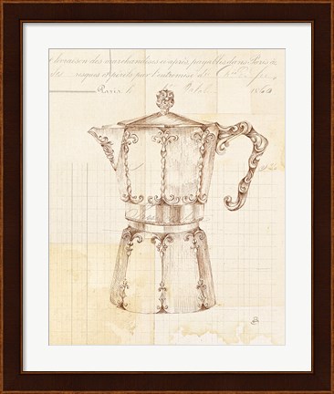 Framed Authentic Coffee III Print