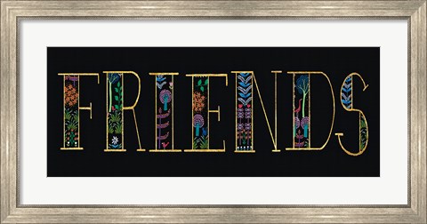 Framed Bright Folklore Friends Print