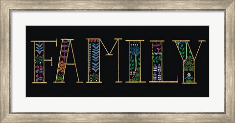 Framed Bright Folklore Family Print