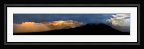 Framed Volcanoes at Sunset, Rwanda Print