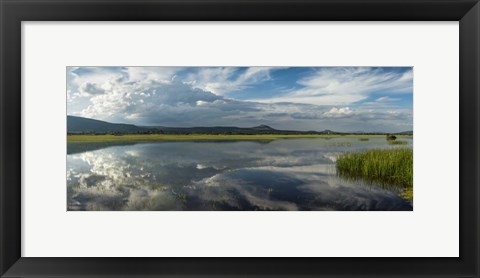 Framed Lake Cuitzeo, Michoacan State, Mexico Print