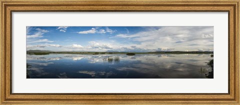 Framed Clouds Reflecting in Lake Cuitzeo, Michoacan State, Mexico Print