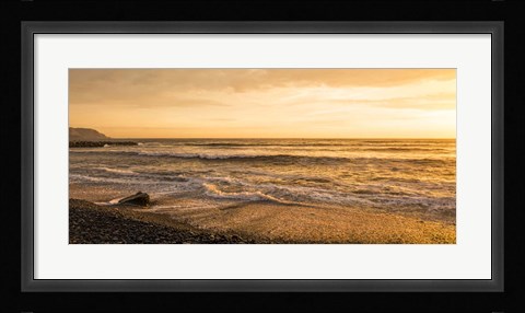Framed Playa Waikiki at Dusk, Lima, Peru Print