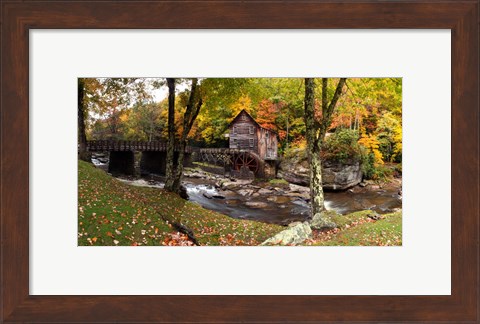 Framed Glade Creek Grist Mill, West Virginia Print