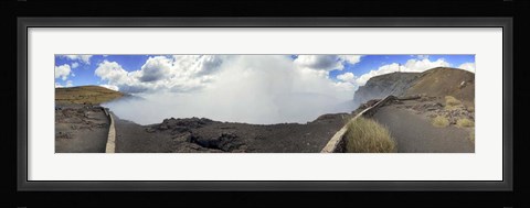 Framed Masaya Volcano Erupting Smoke, Nicaragua Print
