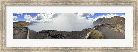 Framed Masaya Volcano Erupting Smoke, Nicaragua Print