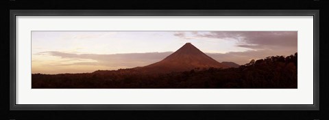 Framed Arenal Volcano National Park, Costa Rica (Gray Sky) Print