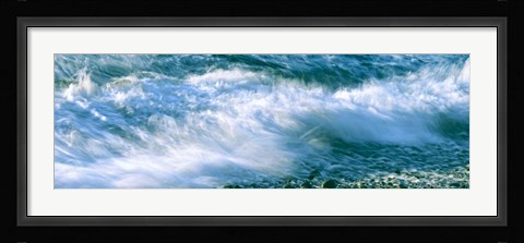 Framed Calumet Beach Waves, La Jolla, San Diego, California Print
