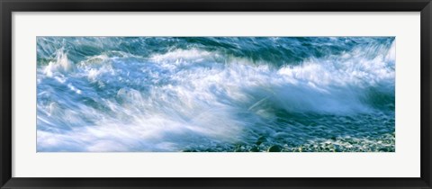 Framed Calumet Beach Waves, La Jolla, San Diego, California Print