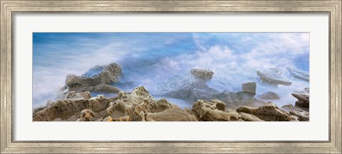Framed Bird Rock, La Jolla, San Diego, California Print