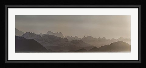 Framed Fog Over Glacier Bay National Park, Southeast Alaska Print