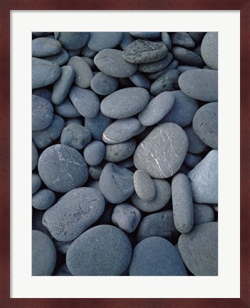 Framed Beach Rocks on Rialto Beach, Olympic National Park, WA Print