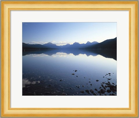 Framed Lake McDonald and the Rocky Mountains, Montana Print