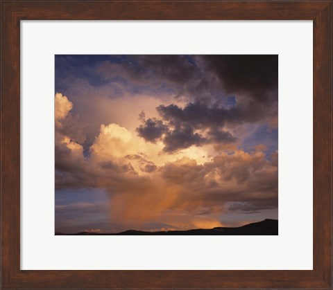 Framed Rain and Storm Clouds over Colorado Print