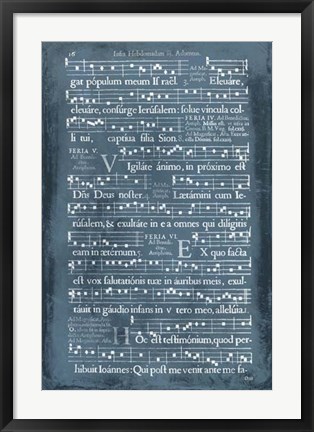 Framed Graphic Songbook I Print