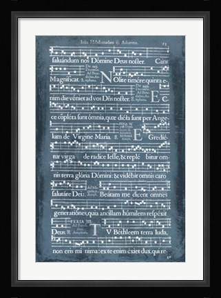 Framed Graphic Songbook II Print