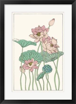 Framed Botanical Gloriosa Lotus I Print