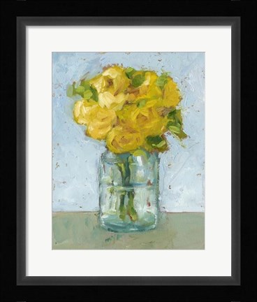 Framed Impressionist Floral Study III Print