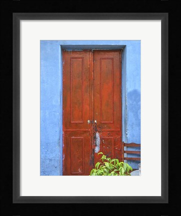 Framed Doors Abroad III Print