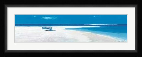 Framed Gio Mondelli - Sulla Spiaggia Size 39.5x13.75 Print