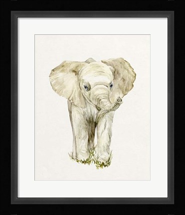 Framed Baby Elephant II Print
