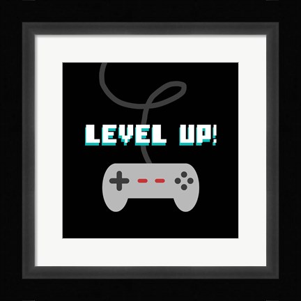 Framed Level Up! Print