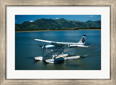 Framed Floatplane, Nadi Bay, Fiji Print