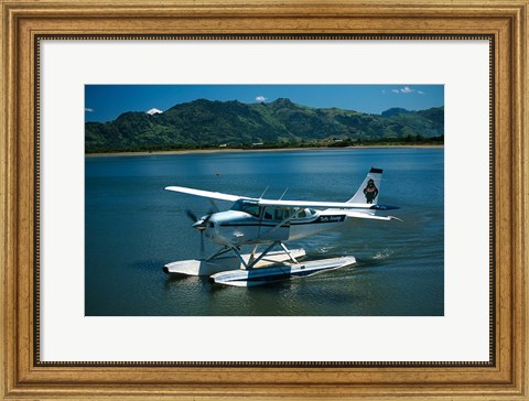 Framed Floatplane, Nadi Bay, Fiji Print