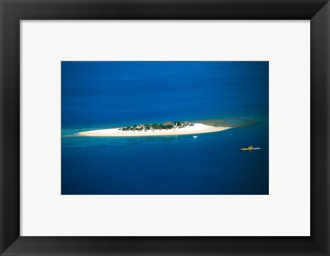 Framed Aqualand, Mamanuca Islands, Fiji Print