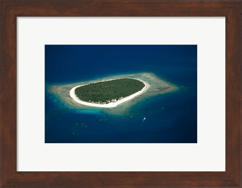 Framed Mamanuca Island Group, Mamanuca Islands, Fiji Print