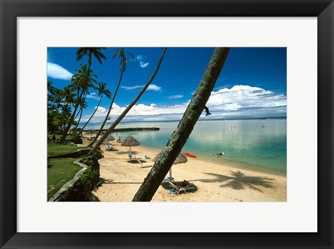 Framed Warwick Fiji Resort, Coral Coast, Fiji Print