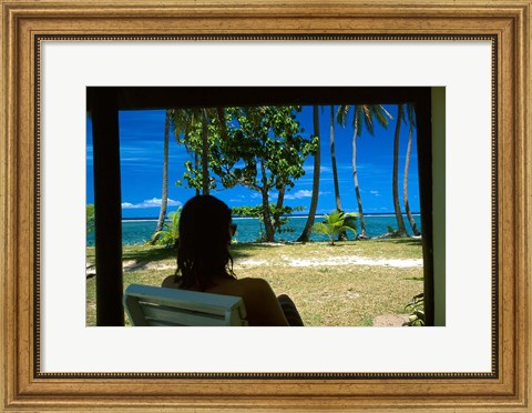 Framed Tambua Sands, Coral Coast, Fiji Print