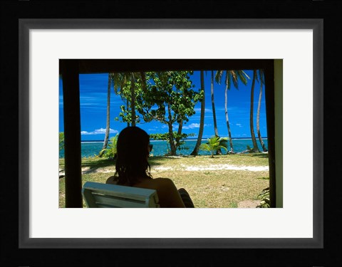 Framed Tambua Sands, Coral Coast, Fiji Print