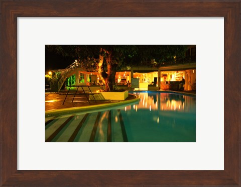 Framed Pool at Sheraton Denarau Villas, Denarau Island, Nadi, Fiji Print