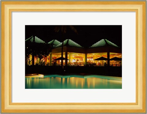 Framed Sheraton Fiji Resort, Denarau Island, Fiji Print