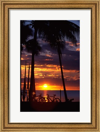 Framed Sunset,  Fiji Print