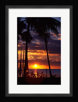 Framed Sunset,  Fiji Print