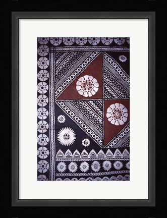 Framed Masi, Fiji Museum, Suva, Fiji Print