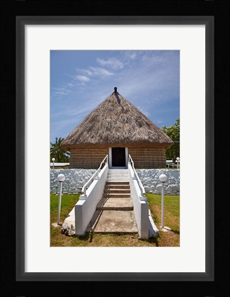 Framed Meeting House, Solevu Village, Malolo Island, Fiji Print