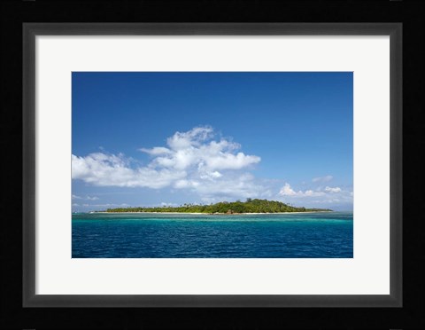 Framed Malolo Lailai Island, Mamanuca Islands, Fiji Print