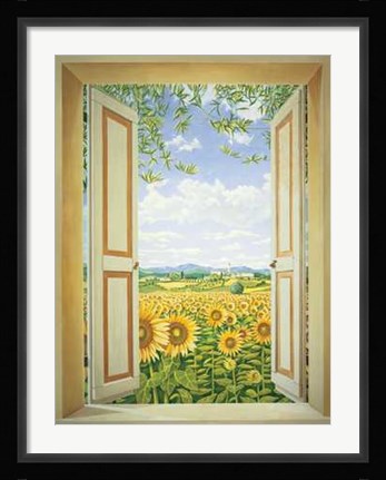Framed Finestra Sui Campi Print