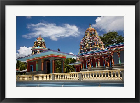Framed Sri Siva Subramaniya Swami Temple, Nadi, Viti Levu, Fiji Print