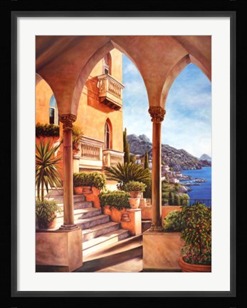 Framed Palazzo on Amalfi Print
