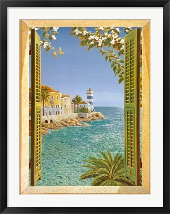 Framed Rinestra Sul Mare Print